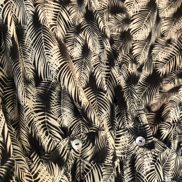 Acacia Rome Wrap Dress in Night Palm Silk Small - Picture 3 of 9